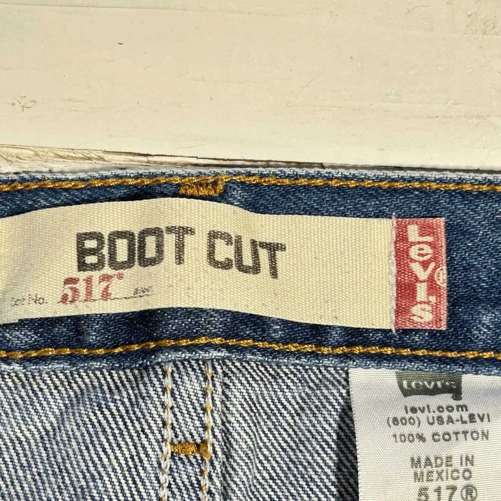 Levis‎ 517 Mens Bootcut Jeans Medium Wash Denim W42 L34 0506